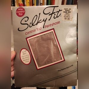 Silky Fit Control Top Pantyhose in Pearl Gray